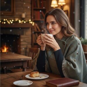 NWT Dubarry of Ireland Hazelwood Sorrel Poncho OS